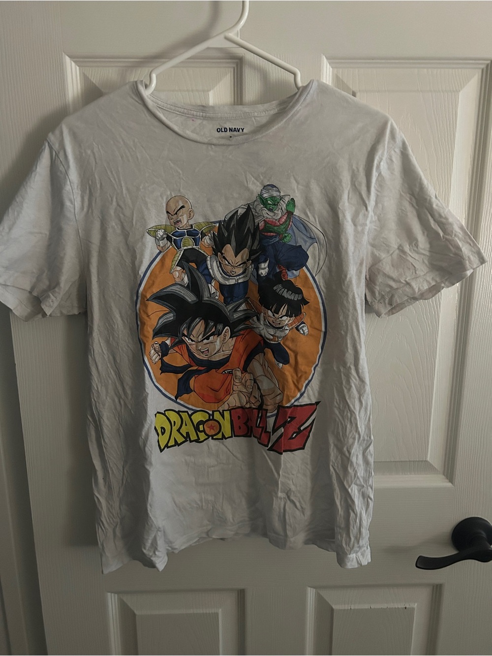 Old Navy Unisex White Dragon Ball Z Graphic Tee